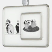 ヴィンテージシンデレラ シルバープレートフレームオーナメント (左)