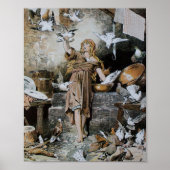 ヴィンテージシンデ食べ物を与えレラの鳥 ポスター (正面)