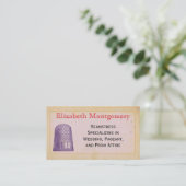 ヴィンテージシンブルSeamstressテーラービジネスカード 名刺 (スタンド正面)