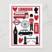 ヴィンテージシンプルウェルカムトゥロンドントラベル ポストカード (正面)