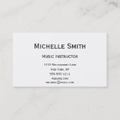 ヴィンテージシンプルエグゼクティブミュージック名刺 名刺 (正面)