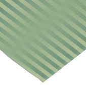 ヴィンテージシンプルオリーブセージ緑グラディエントストライプの ショートテーブルランナー (コーナー)