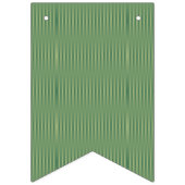 ヴィンテージシンプルオリーブセージ緑グラディエントストライプの バンティングフラッグ (第3の旗)