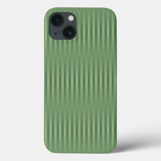 ヴィンテージシンプルオリーブセージ緑グラディエントストライプの Case-Mate iPhoneケース (裏面)
