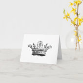 ヴィンテージシンプルクラウン…ノテカード カード (黄色い花)