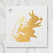 ヴィンテージシンプルハッピーイースターバニーバタフライスクリプト フェイバータグ (正面)