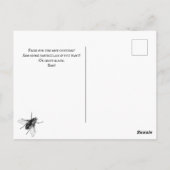 ヴィンテージシンプルハローウィンパーティ招待状 ポストカード (裏面)