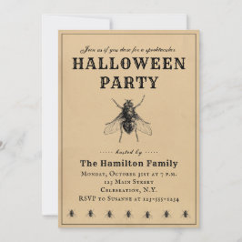 ヴィンテージシンプルハローウィンパーティ招待状 招待状