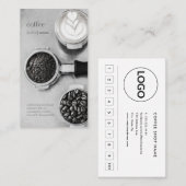 ヴィンテージシンプルバリスタ豆コーヒープログラム ロイヤリティカード (正面/裏面)