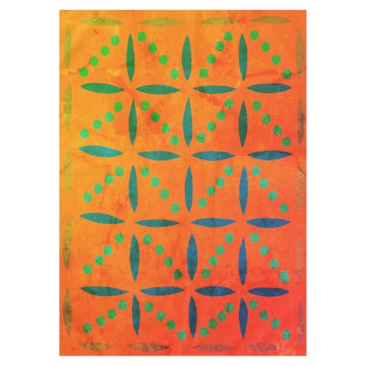 ヴィンテージシンプルフローラ テーブルクロス (正面)