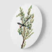 ヴィンテージシンプルボタニカルマウンテンジュニパー ラージ壁時計 (傾斜)