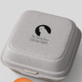 ヴィンテージシンプル手書きファームハウススタイルエッグ ラバースタンプ