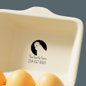 ヴィンテージシンプル手書きファームハウススタイルエッグ ラバースタンプ