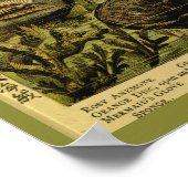 ヴィンテージシーアネモネシークリーズアートプリント ポスター (角)