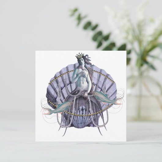 ヴィンテージシーウィッチコラージスクエアフラットカード (スタンド正面)