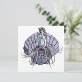 ヴィンテージシーウィッチコラージスクエアフラットカード