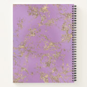 ヴィンテージシーウィッチコラージパープル&金ゴールド ノートブック (裏面)