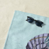 ヴィンテージシーウィッチコラージュ ビーチタオル (インサイチュ)