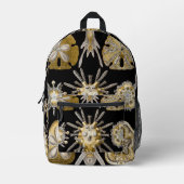 ヴィンテージシーウルチンスサンドダラーズバイエルンストヘックル プリントバックパック (正面)