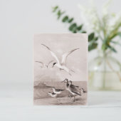 ヴィンテージシーガカスタマイズルズレトロシーガルテンプレート ポストカード (スタンド正面)