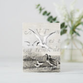 ヴィンテージシーガカスタマイズルズレトロシーガルテンプレート ポストカード (スタンド正面)