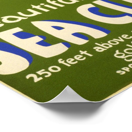 ヴィンテージシークリフニューヨーク旅行ポスター ポスター (角)