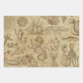 ヴィンテージシークリーシズトリオ ラッピングペーパーシート (正面)