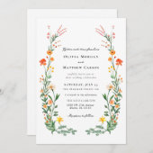 ヴィンテージシークレット庭園の結婚式 招待状 (正面/裏面)