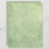 ヴィンテージシーグリーン質感スクラップブック紙 (正面/裏面)