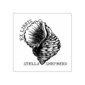 ヴィンテージシーコンチブックエクスリブリ ラバースタンプ (インプリント)