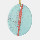 ヴィンテージシーサイドハイツNJの地図(1953) セラミックオーナメント (右)