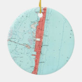 ヴィンテージシーサイドハイツNJの地図(1953) セラミックオーナメント (裏面)