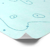 ヴィンテージシーサイドハイツNJの地図(1953) ポスター (角)