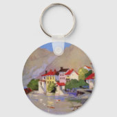 ヴィンテージシーサイドビレッジイタリア観光 キーホルダー (正面)