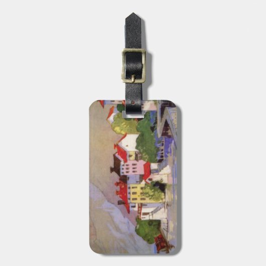 ヴィンテージシーサイドビレッジイタリア観光 ラゲッジタグ (正面縦)