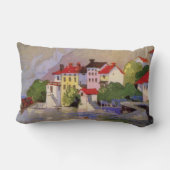 ヴィンテージシーサイドビレッジイタリア観光 ランバークッション (裏面)