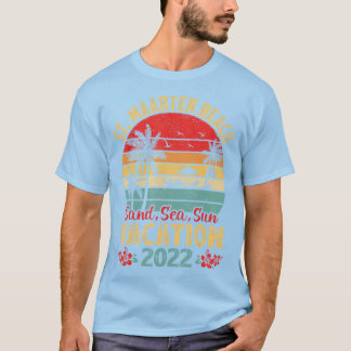 ヴィンテージシーサンドサンバケーション2022セントマーテンベア Tシャツ