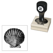 ヴィンテージシーシェルエッチング海結婚シェル ラバースタンプ (押印)