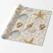 ヴィンテージシーシェルスターフィッシュビーチ ラッピングペーパー (アンロールド)