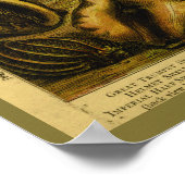 ヴィンテージシーシェルズコンチ海アートプリント ポスター (角)