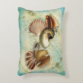 ヴィンテージシーシェルズシーショアアクセントピロー アクセントクッション (正面(垂直))