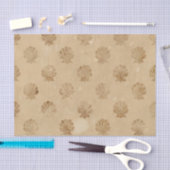 ヴィンテージシーシェルデクページティッシュペーパー 薄葉紙 (クラフト)