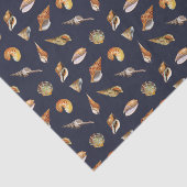 ヴィンテージシーシェルデコペティッシュペーパーネイビー 薄葉紙 (詳細)