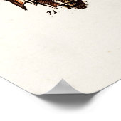 ヴィンテージシーシェルパーソナライズされたレトロオーガーシェル ポスター (角)