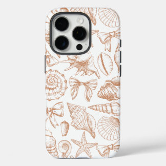 ヴィンテージシーシェルビーチハイヴィーベトロピカルサマー iPhone 16 PROケース