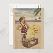 ヴィンテージシーシェルフロリダポストカード ポストカード (正面/裏面)