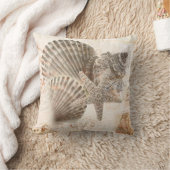 ヴィンテージシーシェル装飾用クッション クッション (ブランケット)