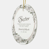 ヴィンテージシーシスターメイド・オブ・オーナー(花嫁付き添い人)引用文 セラミックオーナメント (左)