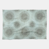 ヴィンテージシーシャンティ | Steampunk Compass Ephemera キッチンタオル (横)