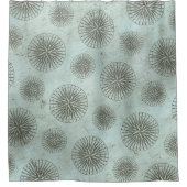 ヴィンテージシーシャンティ | Steampunk Compass Ephemera シャワーカーテン (正面)